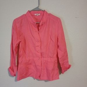 Eileen Fisher Irish linen lightweight jacket